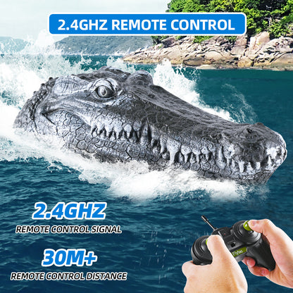 Simulated Crocodile Head Remote-control Ship Children's Water Ship Model Toys Boy Spoof