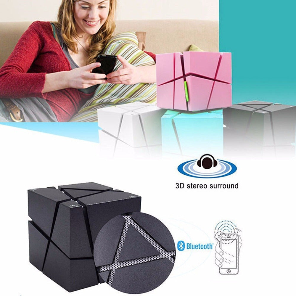 Cube Bluetooth Speaker Creative Colorful Lights Mobile Phone Subwoofer