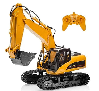 Channel remote control excavator alloy version 2.4G wireless remote control vehicle engineering vehicle excavator children's toys