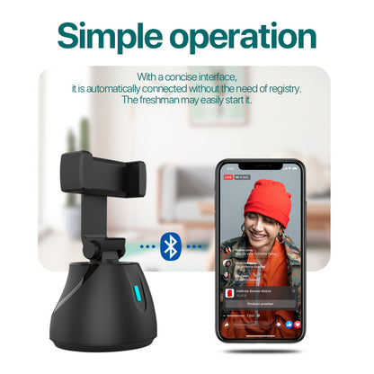 Smart face recognition 360-degree mobile phone holder