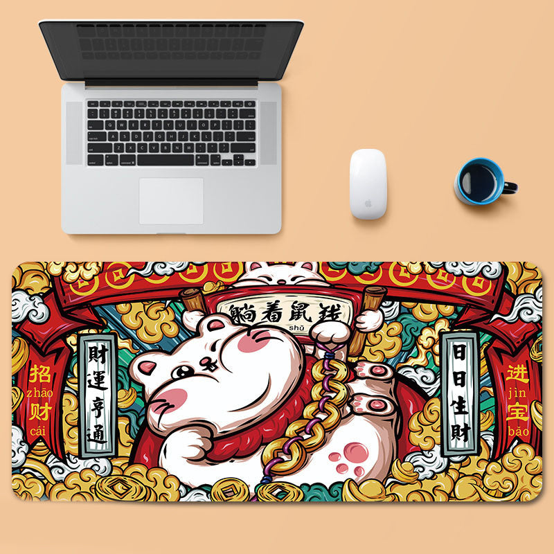 Oversized gaming mouse pad