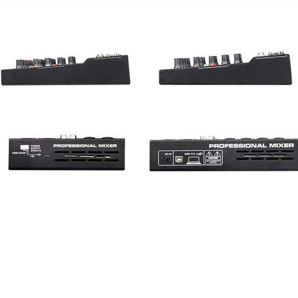 Mini 6-way Professional Bluetooth Mixer Sound Card Mixer