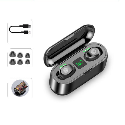 Double Ear Bluetooth Headset TWS Touch Charged