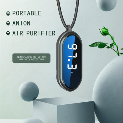 Air Purifier Is Portable and Wears Negative Ions