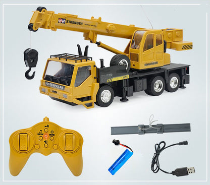 Excavator Dump Mixer Crane Child Boy