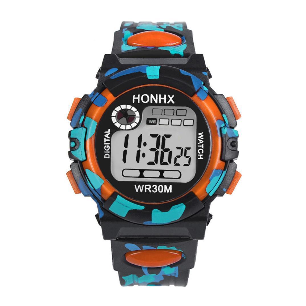 Digital Chronograph Calendar Waterproof One-eye Camouflage Sports Watch