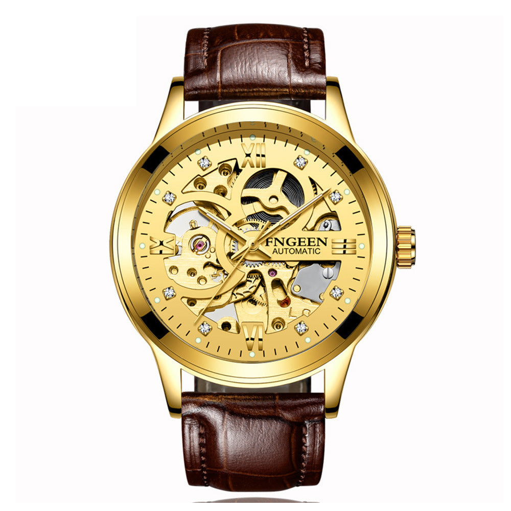 Fashion Luxury Luminous Waterproof Steel Band Mechanical Watch