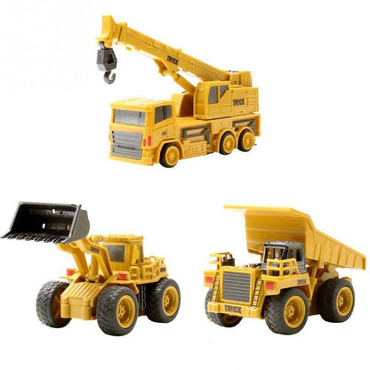 Mini Remote Control Simulation Truck Toy 6CH Construction Model Vehicle Engineer RC Toys