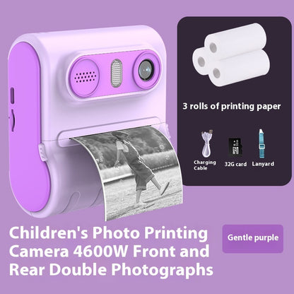 Instant Thermal 4600W HD Dual-camera Children's Printing Camera