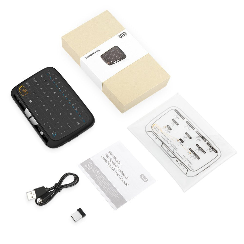 Mini H18 Wireless Keyboard 2.4GHz AirFly Mouse Remote Control Game Touchpad For Android TV Box Notebook Tablet