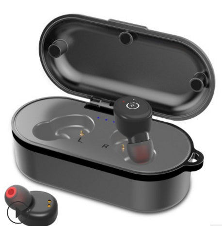 new TWS wireless Bluetooth headset 5.0 magnetic tape charging bin Bluetooth headset IPX8 waterproof