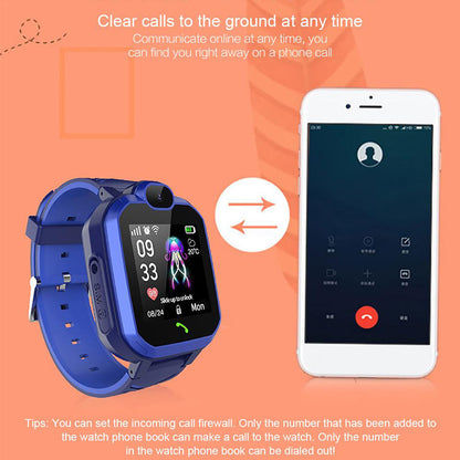 Child smart watch touch screen camera positioning