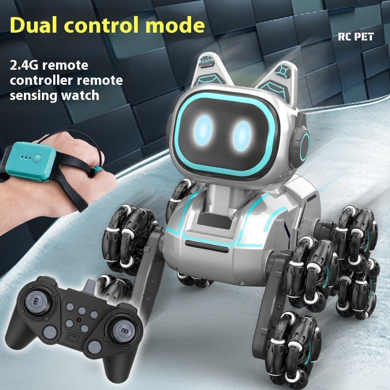 Light Music Rechargeable Robot Dog Educational Toys Children's Remote Control Car