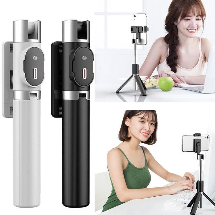 Compatible with Apple, Bluetooth Fill Light Selfie Stick Mobile Phone Integrated Tripod Selfie Stick