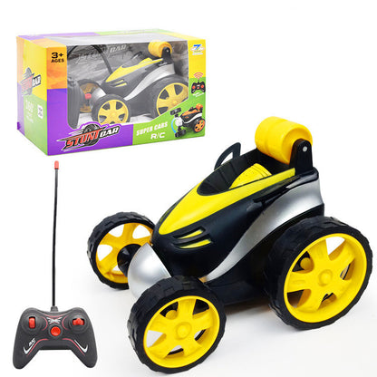 4571 factory remote control rollover Stunt Car rollover cart boy children''s stand hot selling electric toys