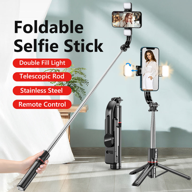 Cell Phone Bluetooth Selfie Stick Tripod