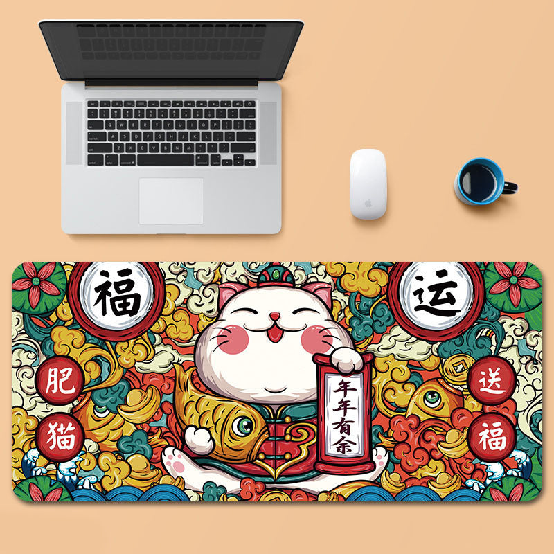 Oversized gaming mouse pad