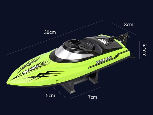 Remote Control Water Summer Toys 24g Competitive Boat Light Speed 25km High Speed Speedboat