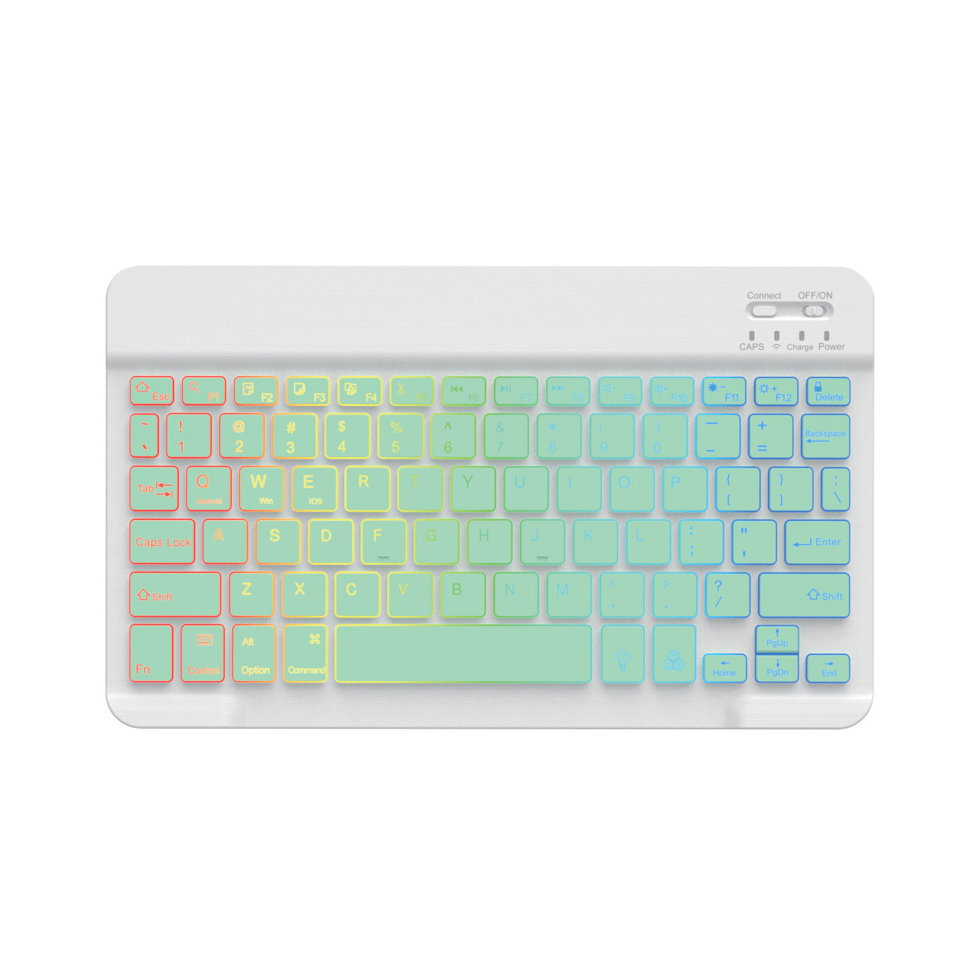 Backlit Bluetooth Keyboard Tablet 10-inch Colorful Light