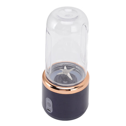 300ml Portable Blender Cordless for Shakes Juice Six Blades USB Charging with Bottle and Lid