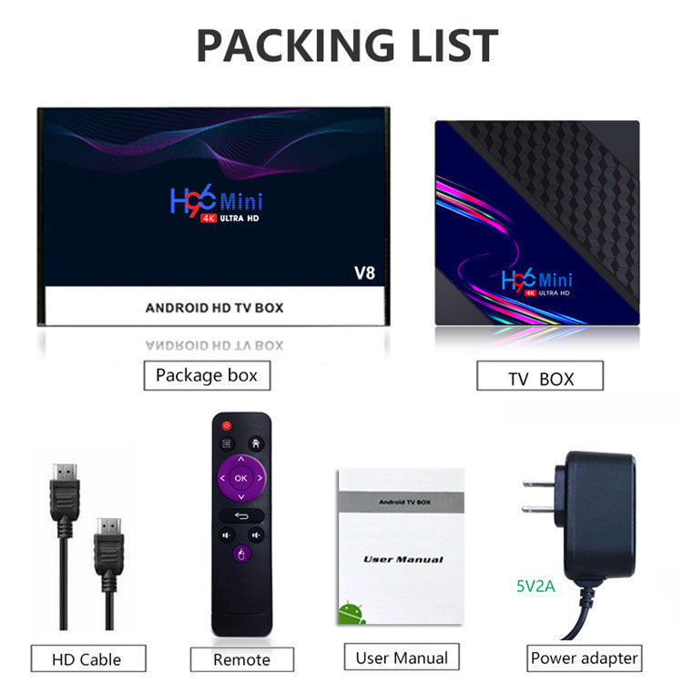 RK3228A Android 10.0 4K HD Box Tvbox