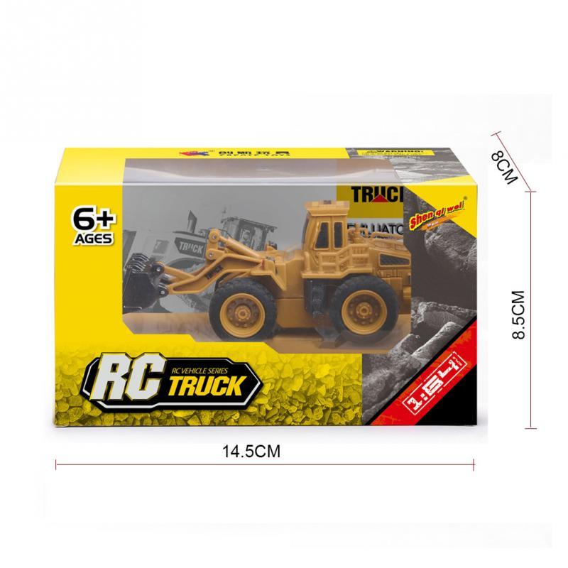 Mini Remote Control Simulation Truck Toy 6CH Construction Model Vehicle Engineer RC Toys