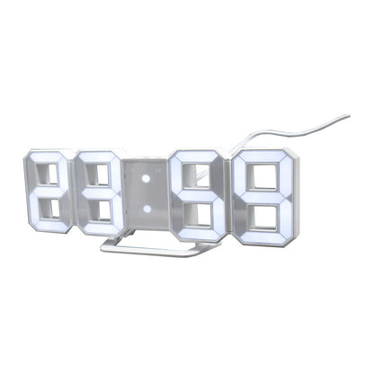 LED 3D Stereo Creative Alarm Clock Large Digital Display Electronics