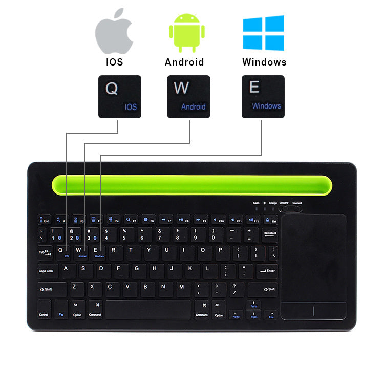 Universal touch keyboard for tablet phones