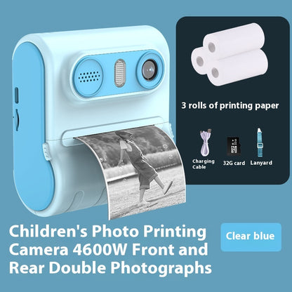 Instant Thermal 4600W HD Dual-camera Children's Printing Camera