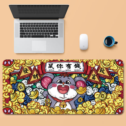 Oversized gaming mouse pad