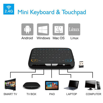 Mini H18 Wireless Keyboard 2.4GHz AirFly Mouse Remote Control Game Touchpad For Android TV Box Notebook Tablet