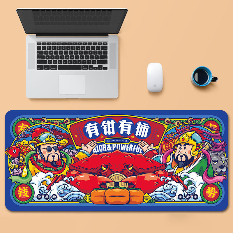 Oversized gaming mouse pad