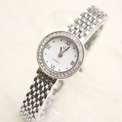 Watch crystal rhinestone watch