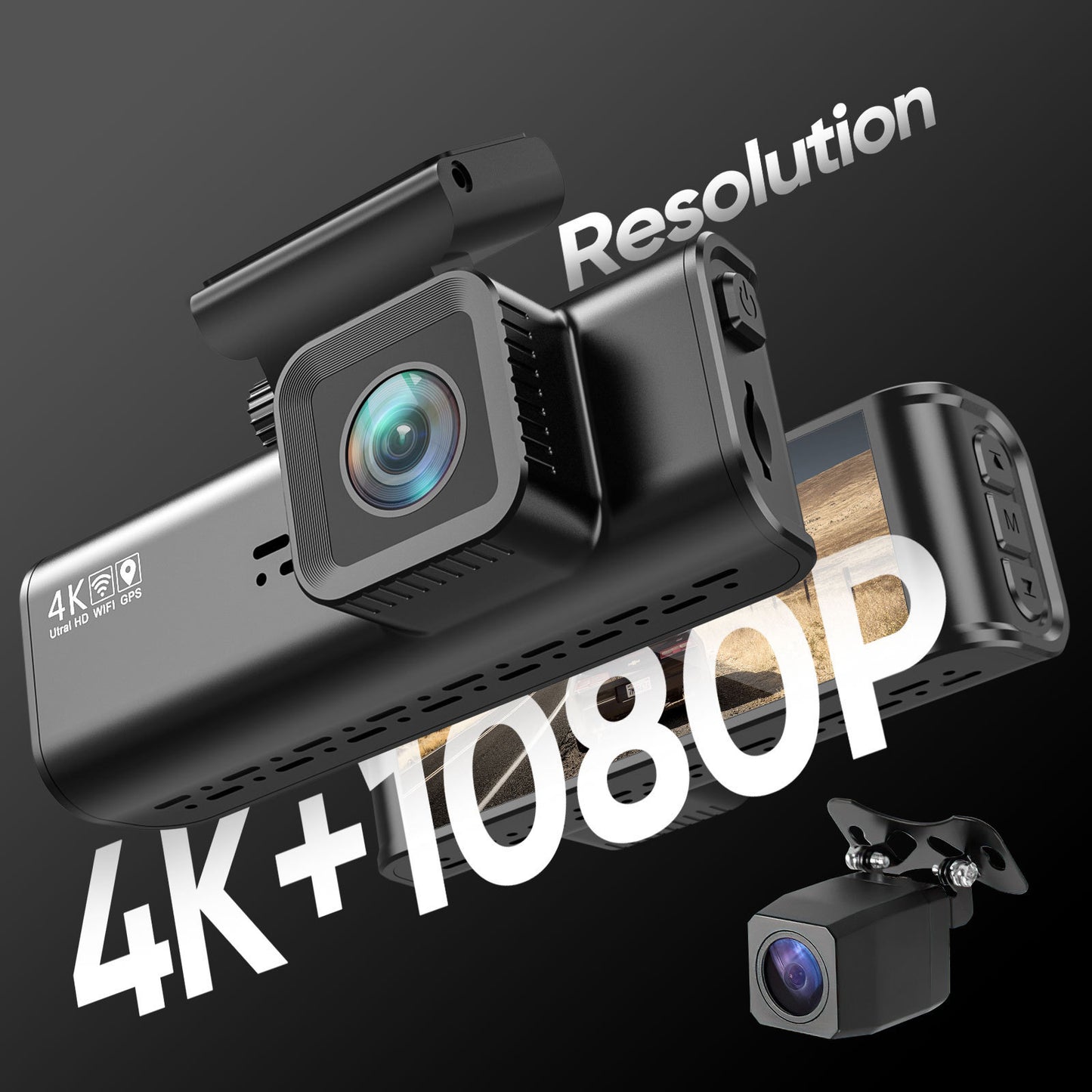 4K Driving Recorder GPS Positioning