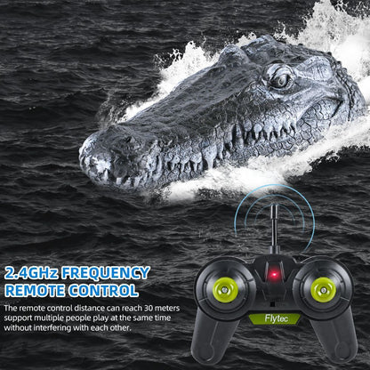 Simulated Crocodile Head Remote-control Ship Children's Water Ship Model Toys Boy Spoof