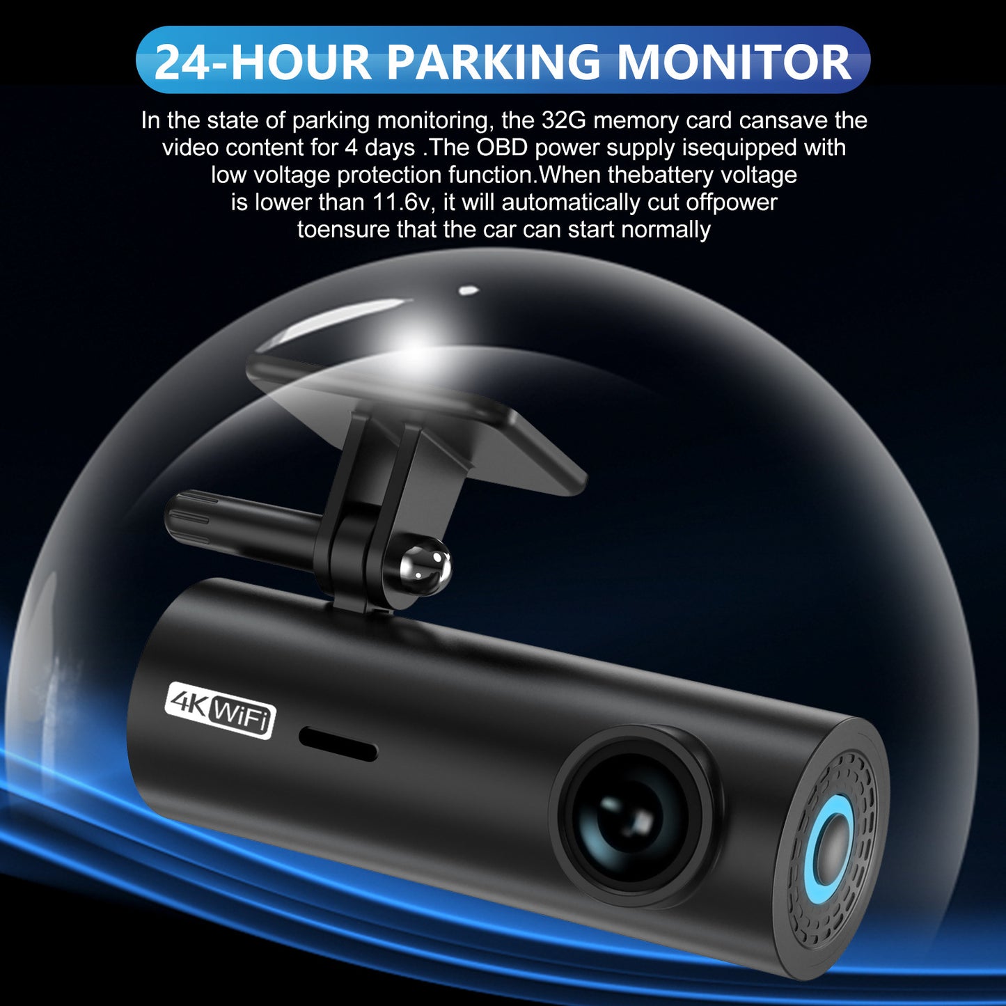 WiFi 4K High-definition Driving Recorder