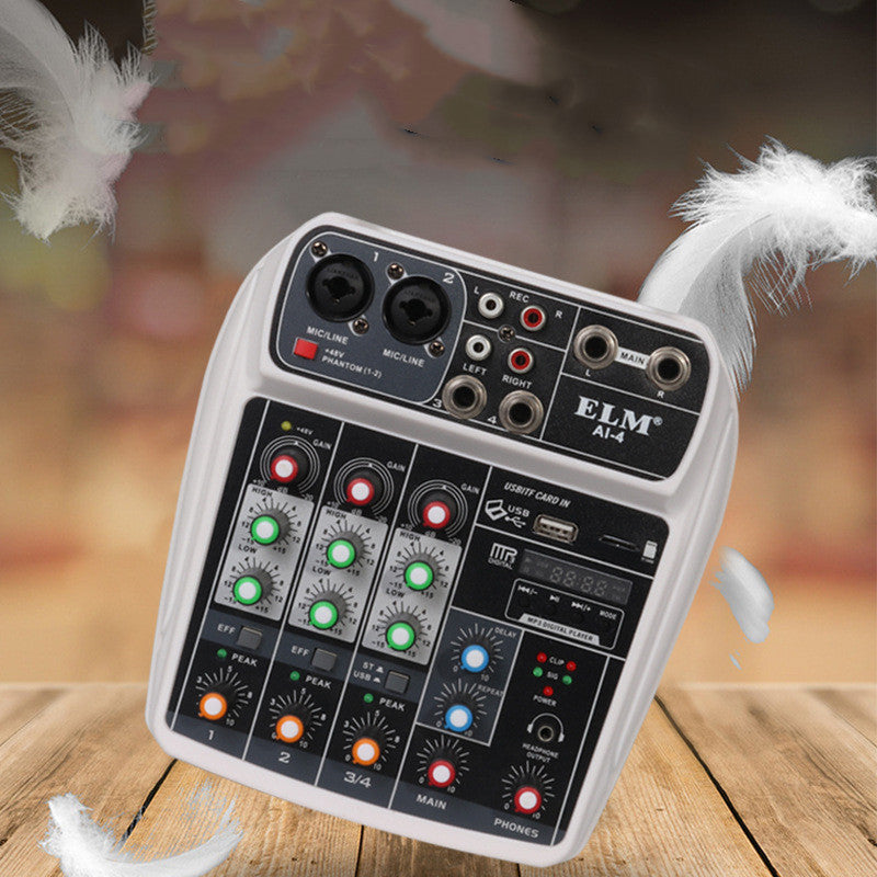 Performance Singing Recording Portable Mixer 4-way Mixer