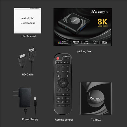 BOX TV BOX WiFi6 Bluetooth 8K X88 PRO 13