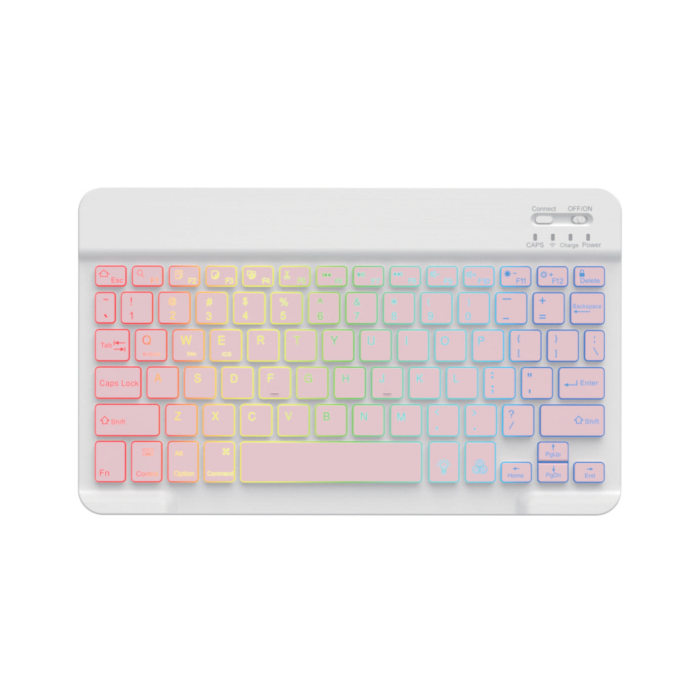 Backlit Bluetooth Keyboard Tablet 10-inch Colorful Light