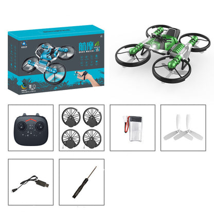 Land And Air Deformed Folding Motorcycle Quadcopter Dual-mode Watch Sensor Remote Control Children's Toys