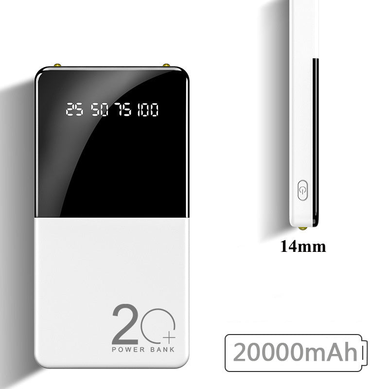 Mirror Large-capacity Fast Charge Power Bank 20000 MAh