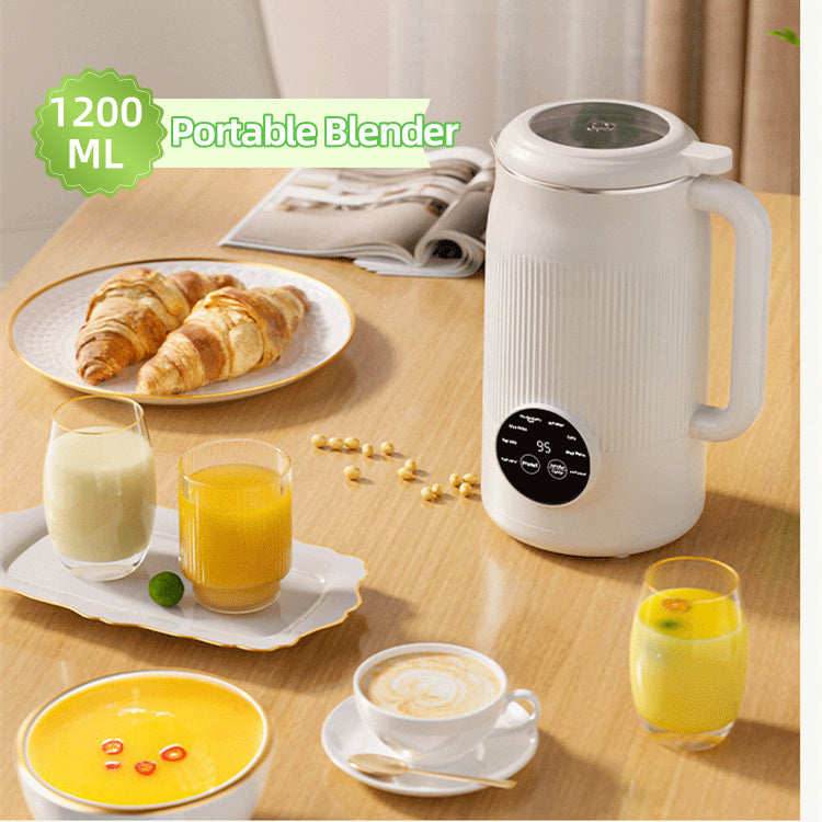 110V-220V 1200ml Soybean Milk Machine Multifunction Juicer Portable Blender Automatic Heat Home Soy Milk Maker Kitchen Gadgets