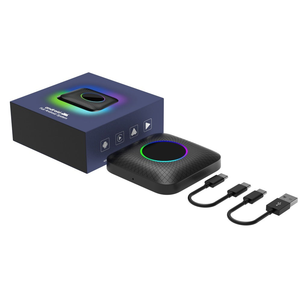 Tbox-Led Wireless Carplay Moxibustion Box Android 13 System Universal Wired Car Carplay Mini