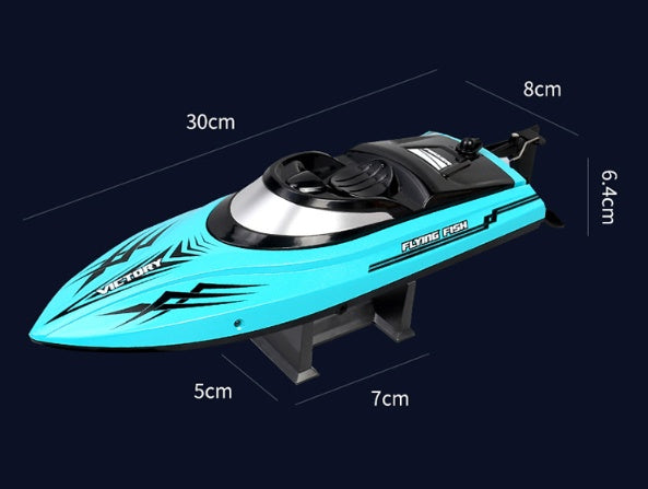 Remote Control Water Summer Toys 24g Competitive Boat Light Speed 25km High Speed Speedboat