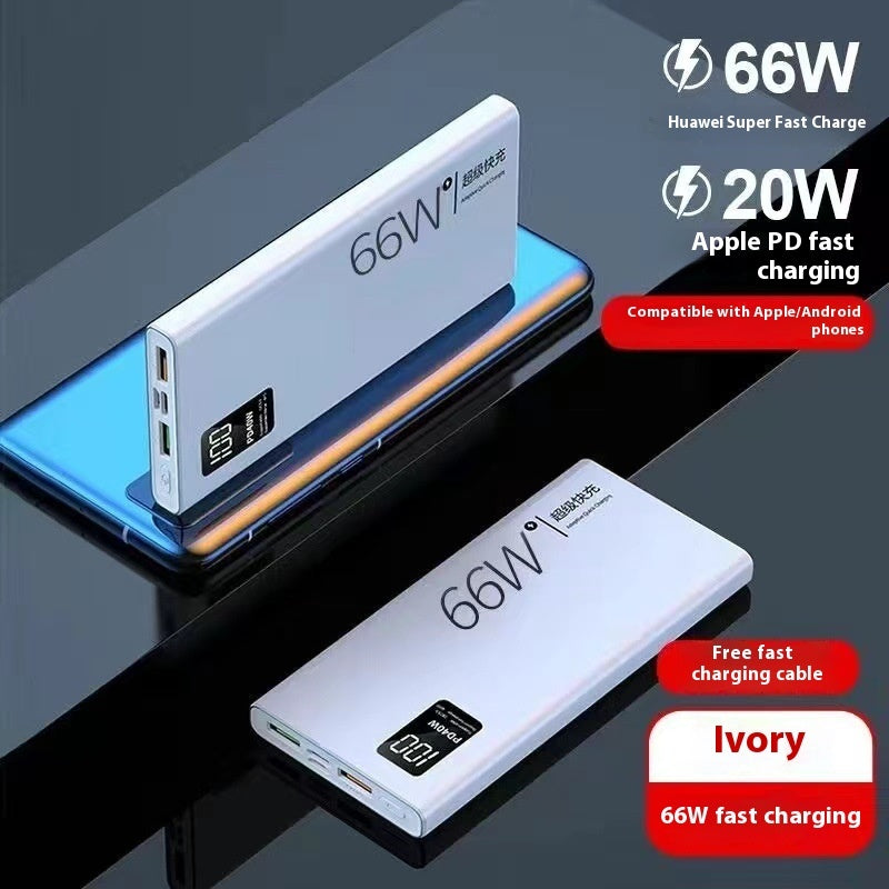 3C Certified Large Capacity 50000 MA 66W Super Fast Charge 20000 Mah10000 Power Bank