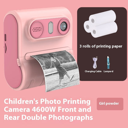 Instant Thermal 4600W HD Dual-camera Children's Printing Camera