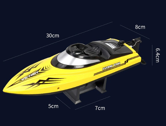 Remote Control Water Summer Toys 24g Competitive Boat Light Speed 25km High Speed Speedboat