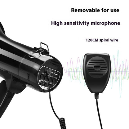 High-power Handheld Sales Speaker Outdoor Propaganda Recording Charging Loudspeaker