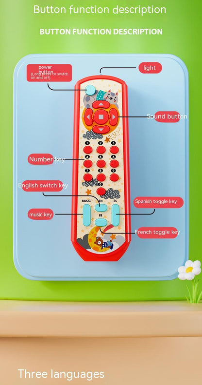 Simulation TV Remote Control Early Learning Machine Educational Toys