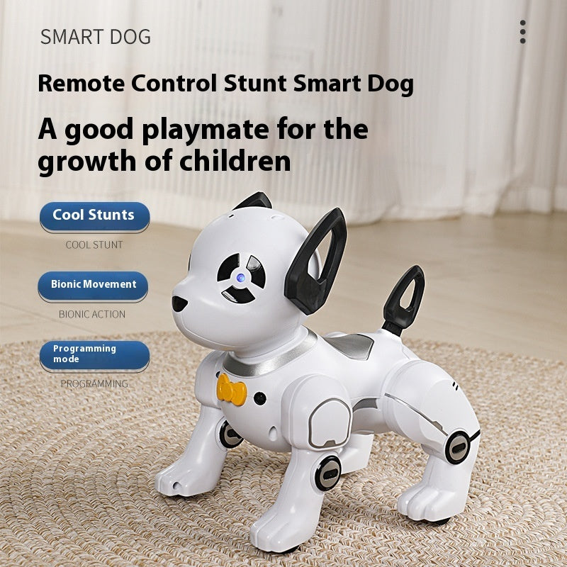 Remote Control Robot Dog Electric Intelligent Stunt Programming One-click Follow Toddler Educational Toys